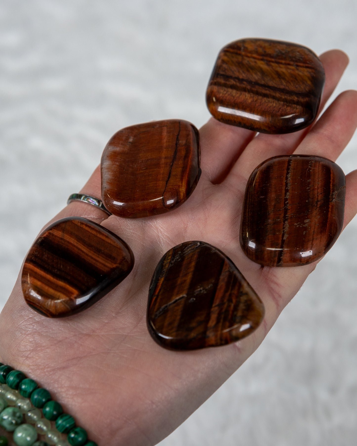 Red Tigers Eye Smooth Stone