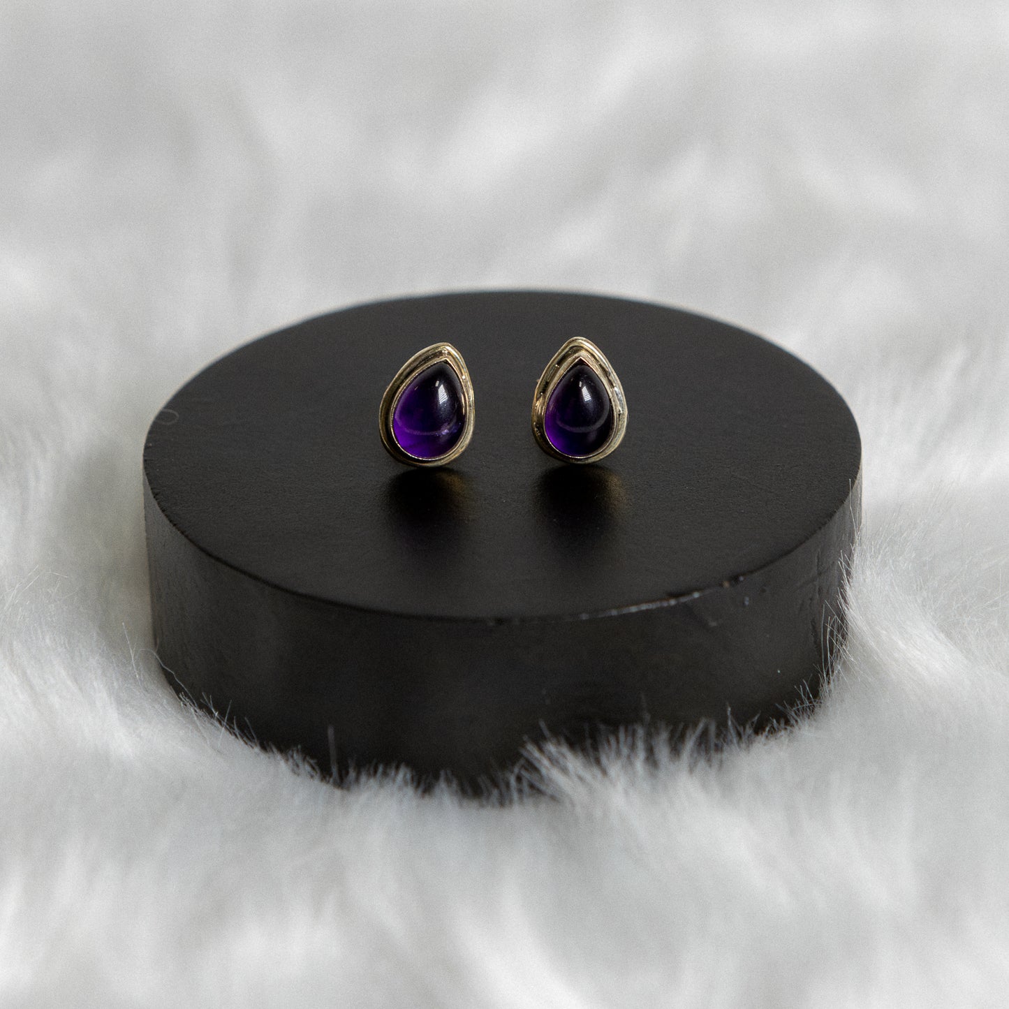 Sterling Silver Amethyst Earrings Studs