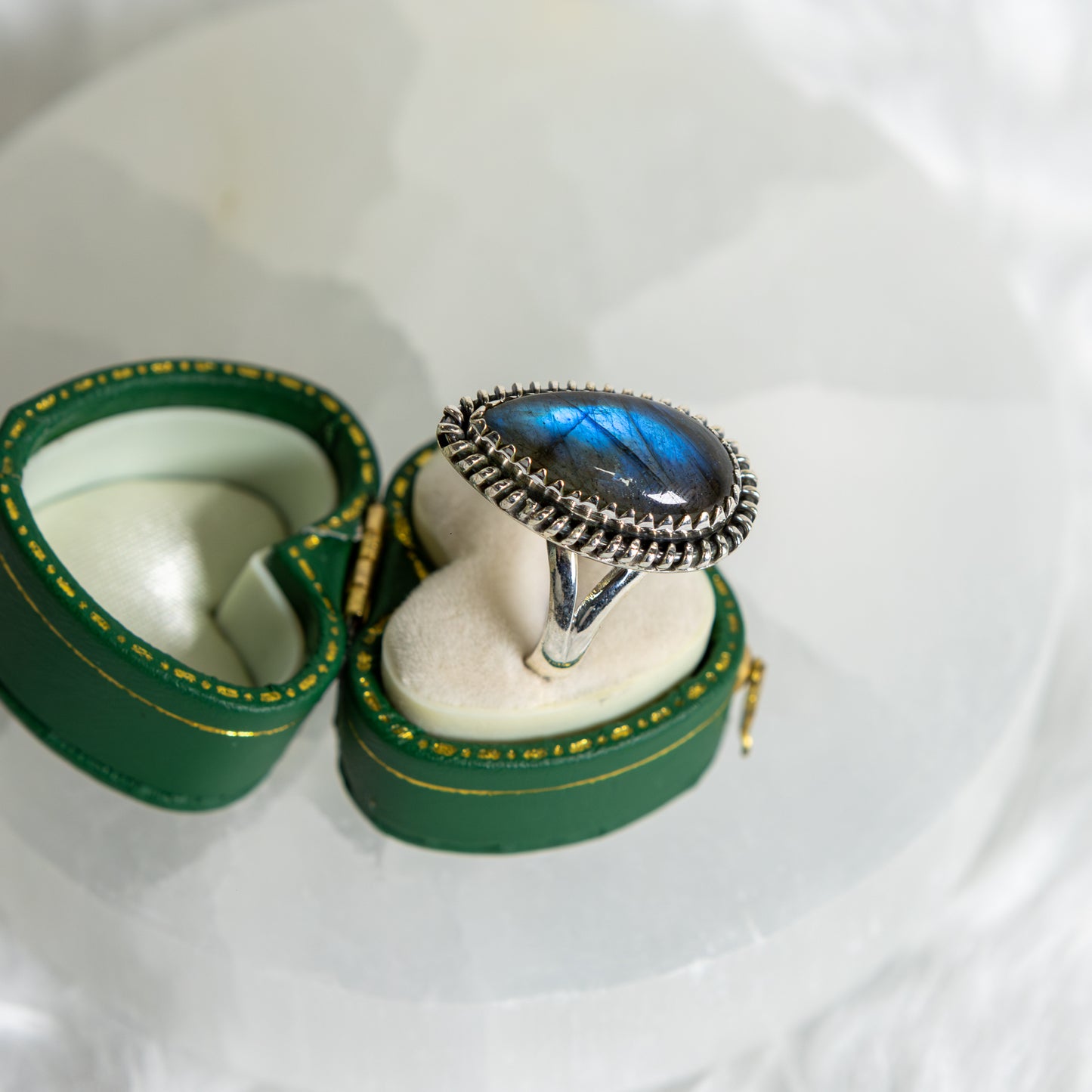 Sterling Silver Labradorite Size Q