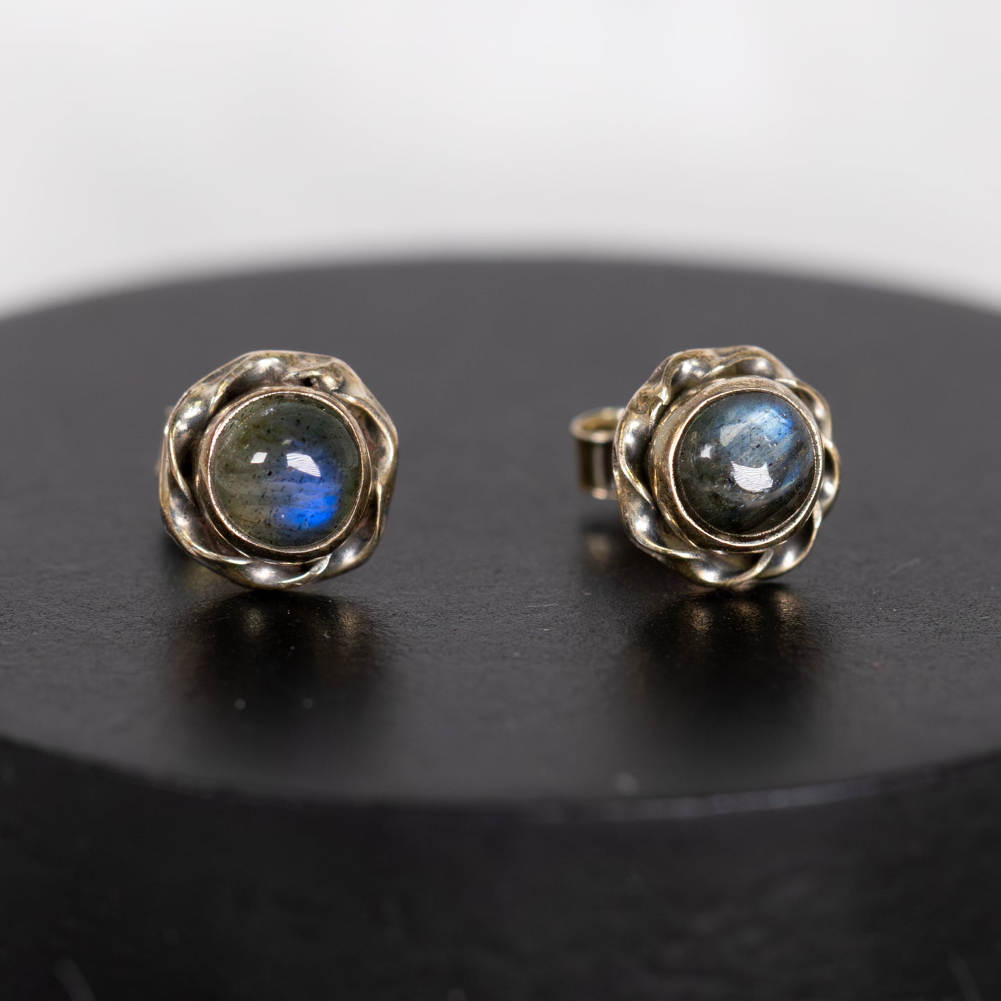 Sterling Silver Labradorite Stud Earrings