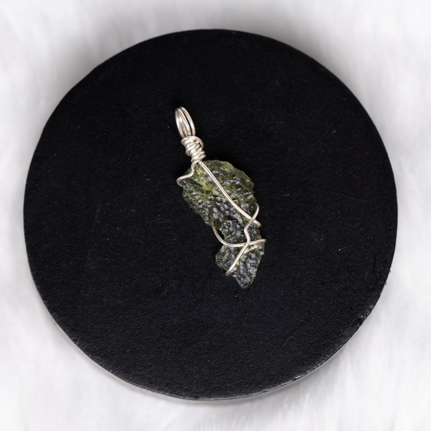 Sterling Silver Moldavite Pendant