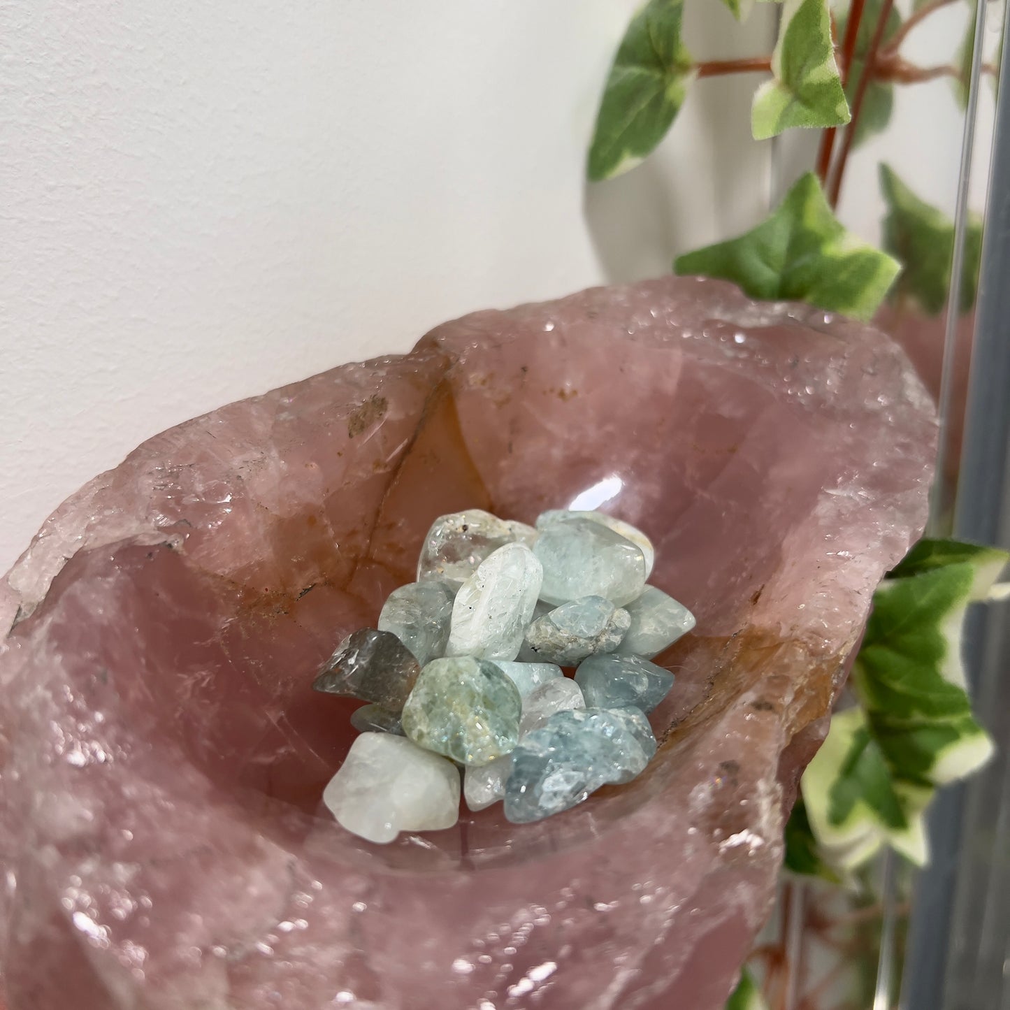 1pcs Mini Aquamarine Tumble