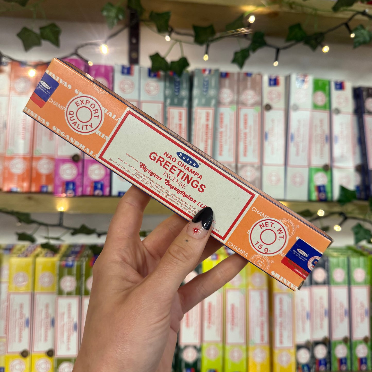 Greetings Satya Incense