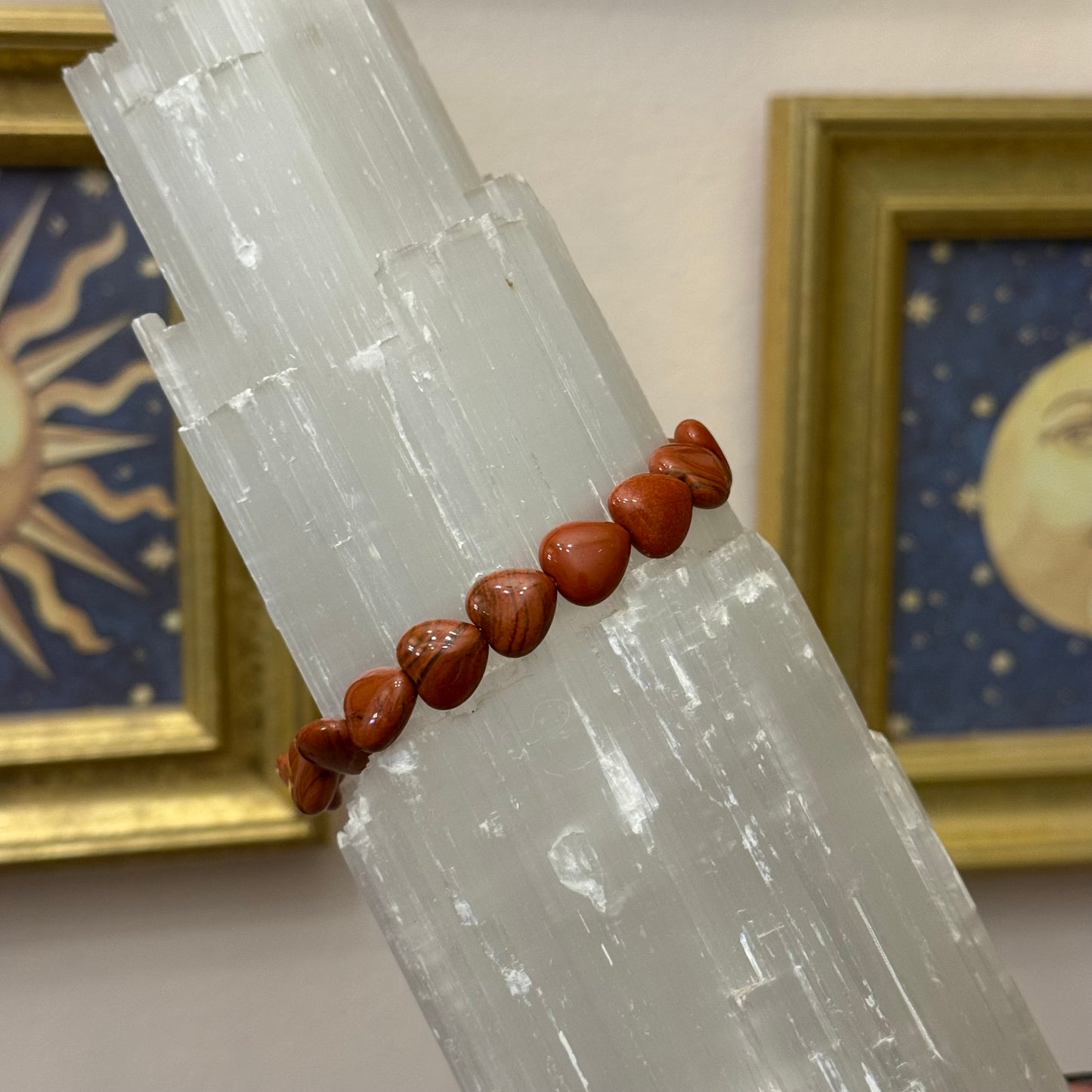 Red Jasper Heart Bracelet