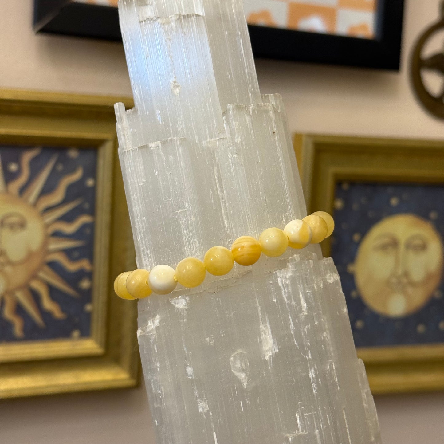 Orange Calcite Bracelet