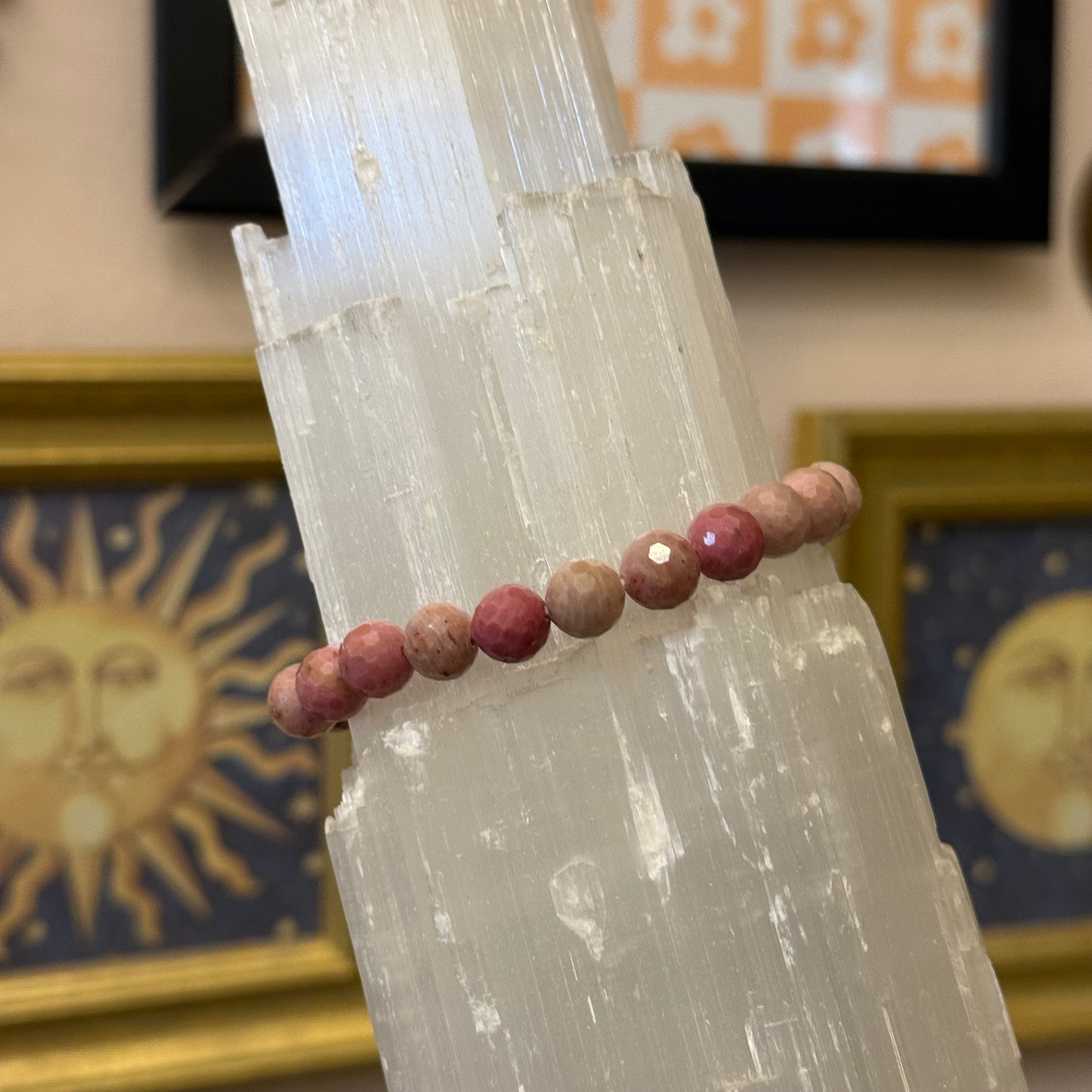 Faceted Thulite Bracelet