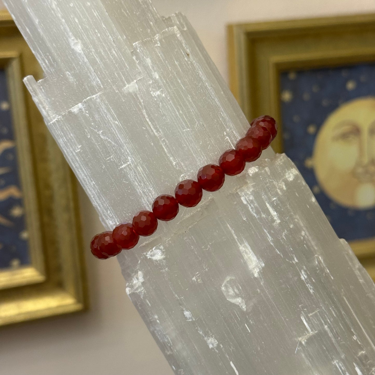 Carnelian Faceted Bracelet