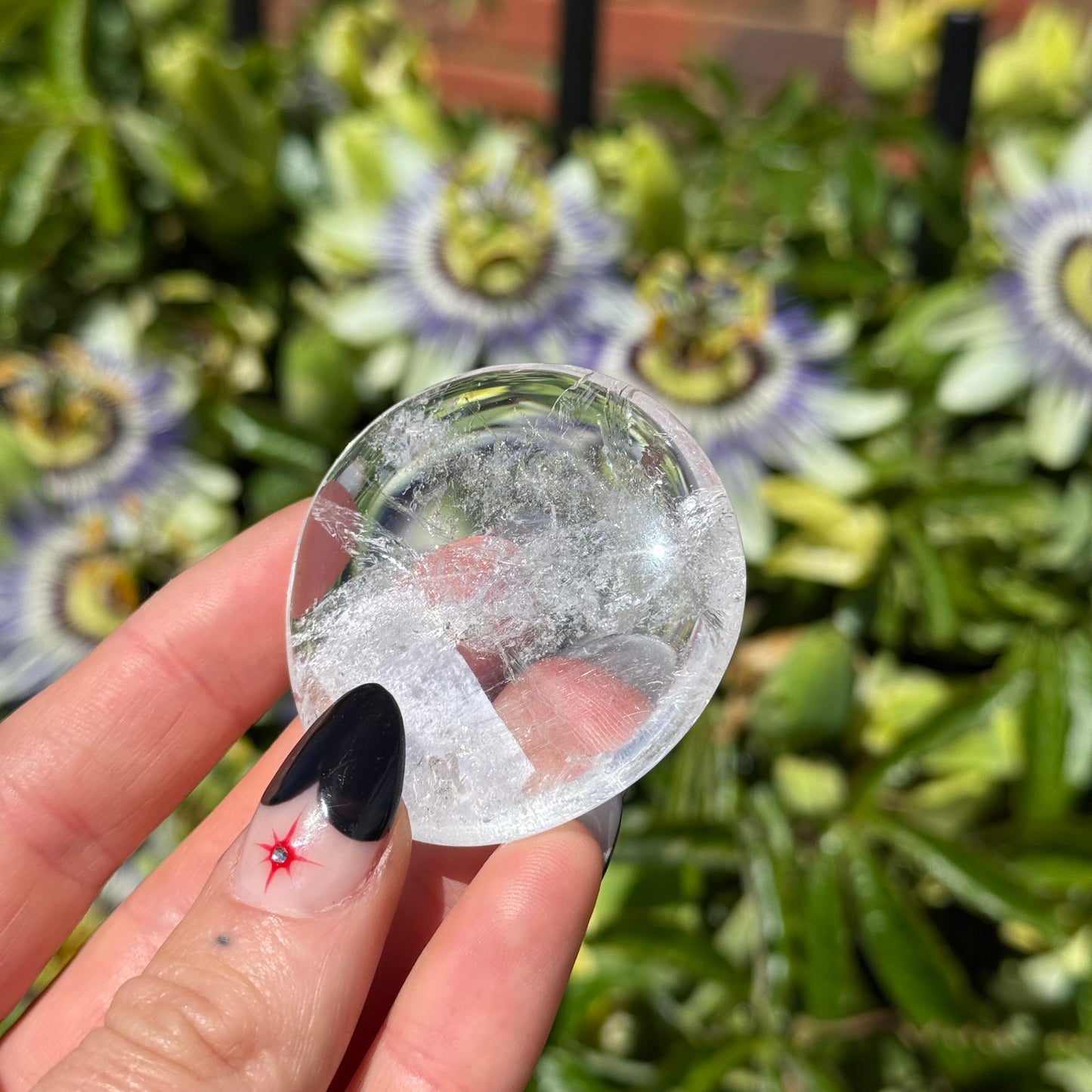 Clear Quartz Palm Stone