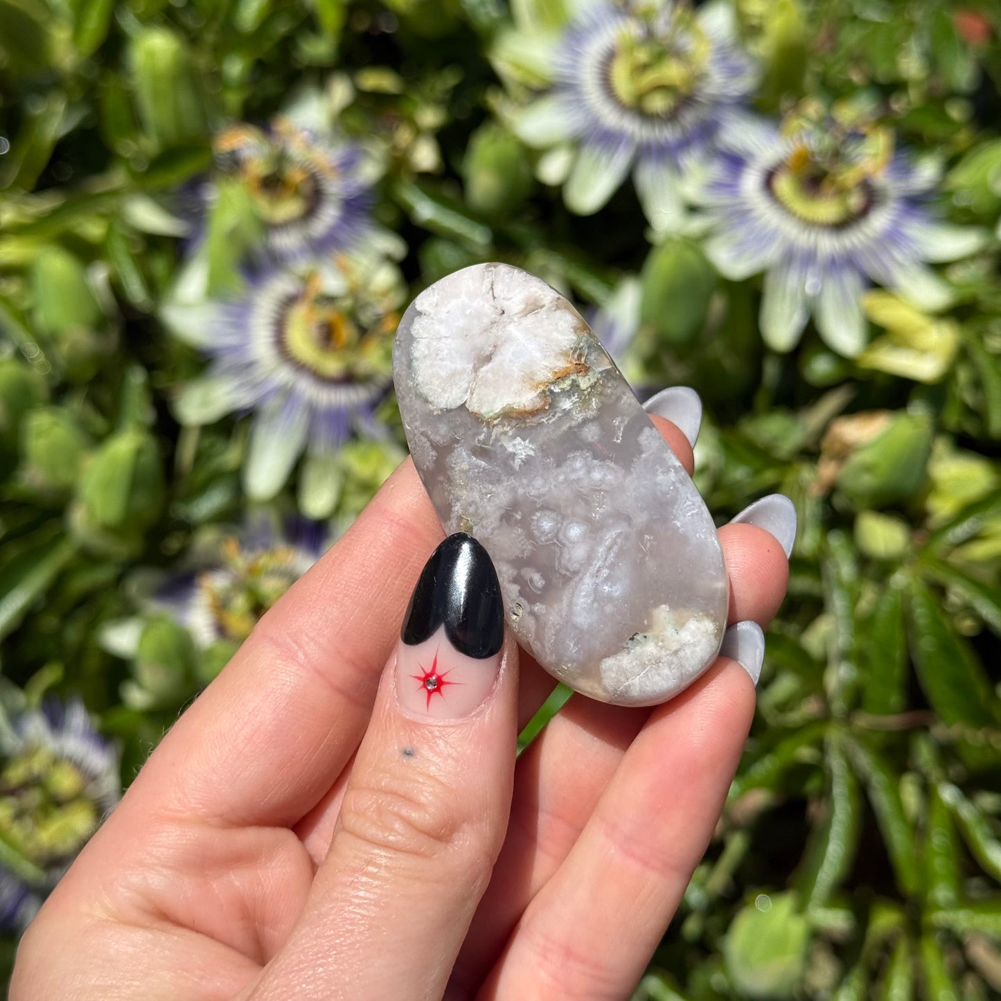 Blossom Agate Palm Stone