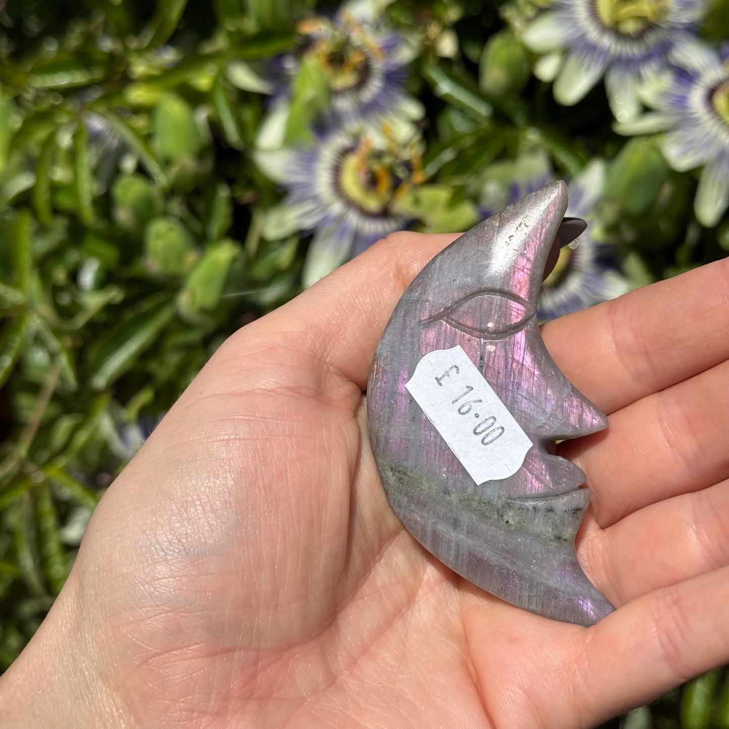 Purple Labradorite Moon