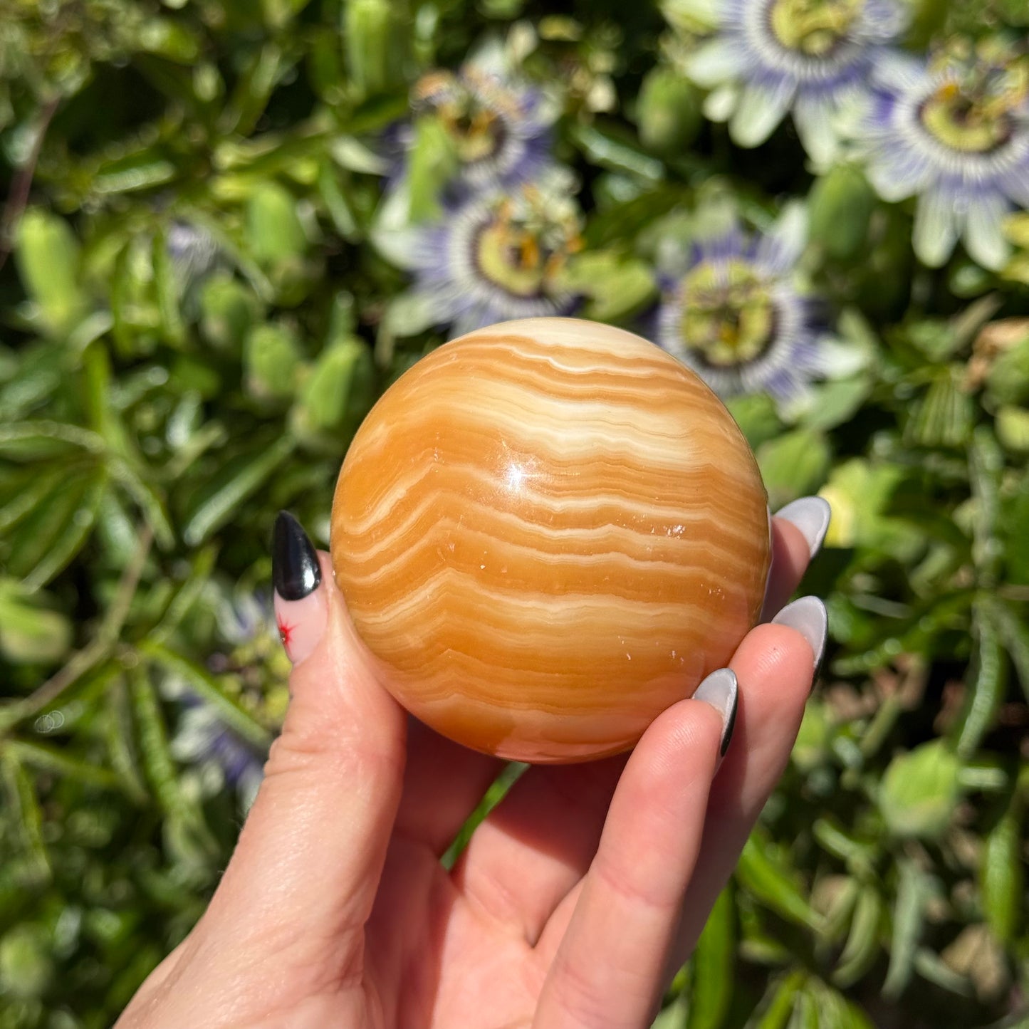 Orange Calcite Sphere