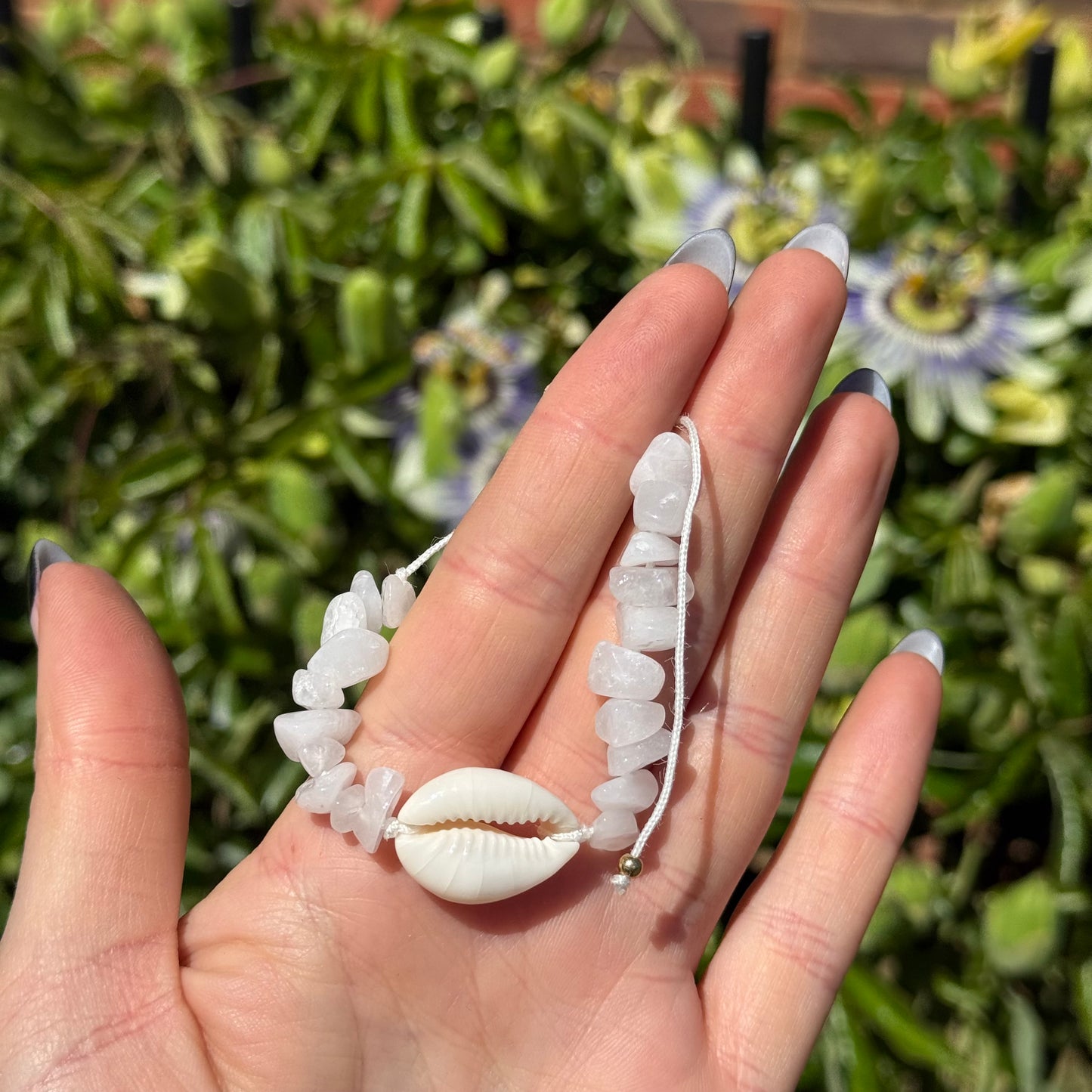 Quartz Cowrie Bracelet