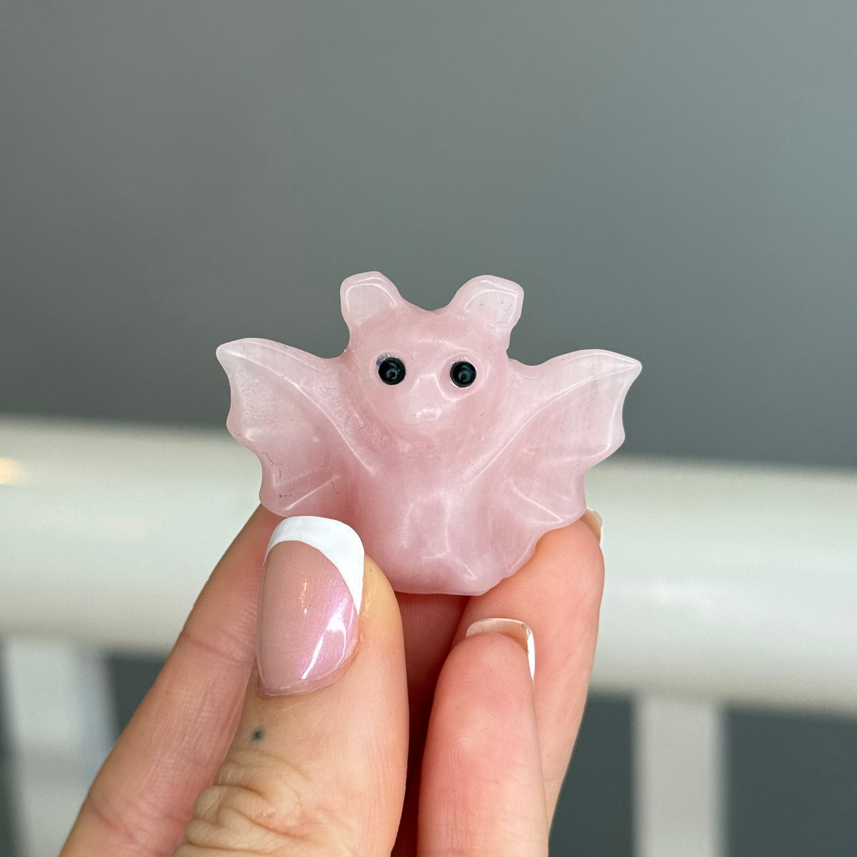Rose Quartz Bat