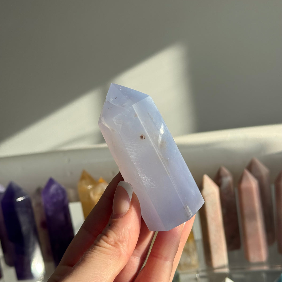 Blue Chalcedony Tower