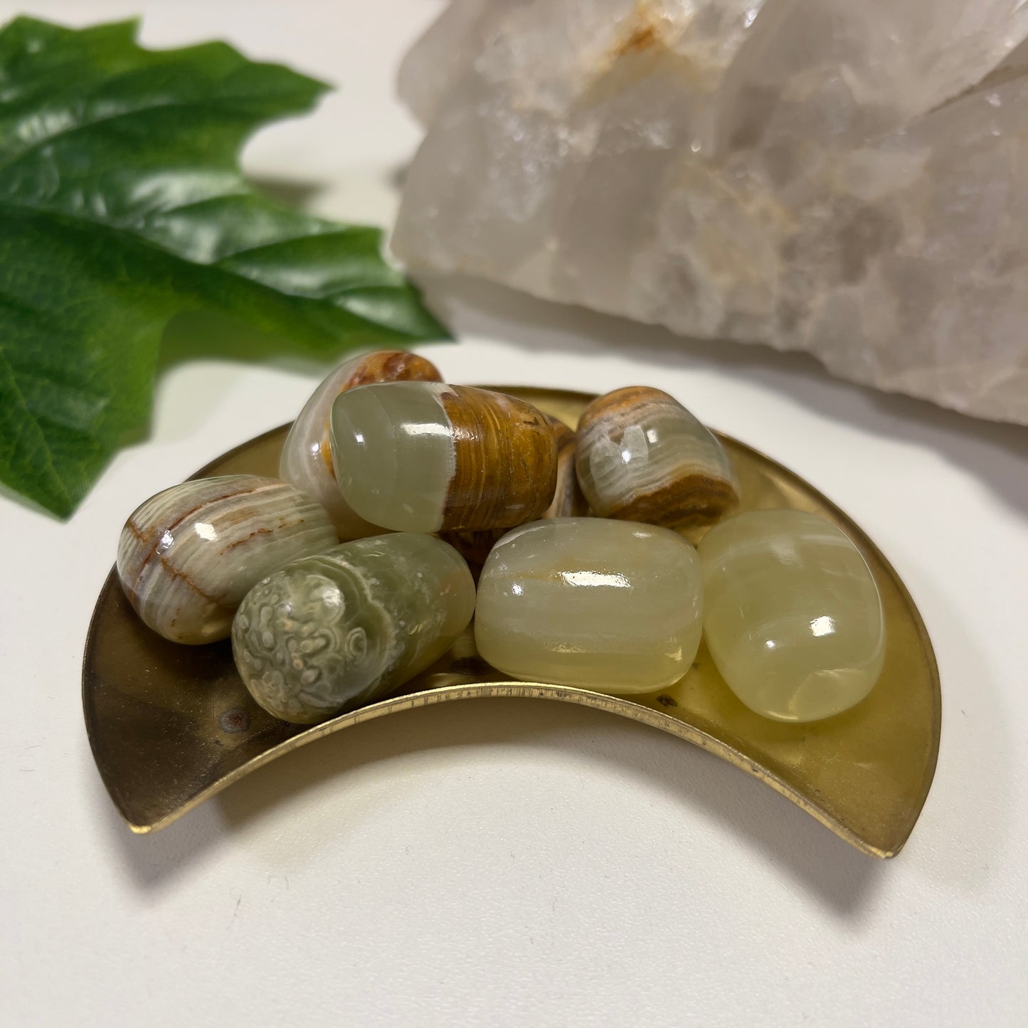 1pcs Banded Onyx Tumble