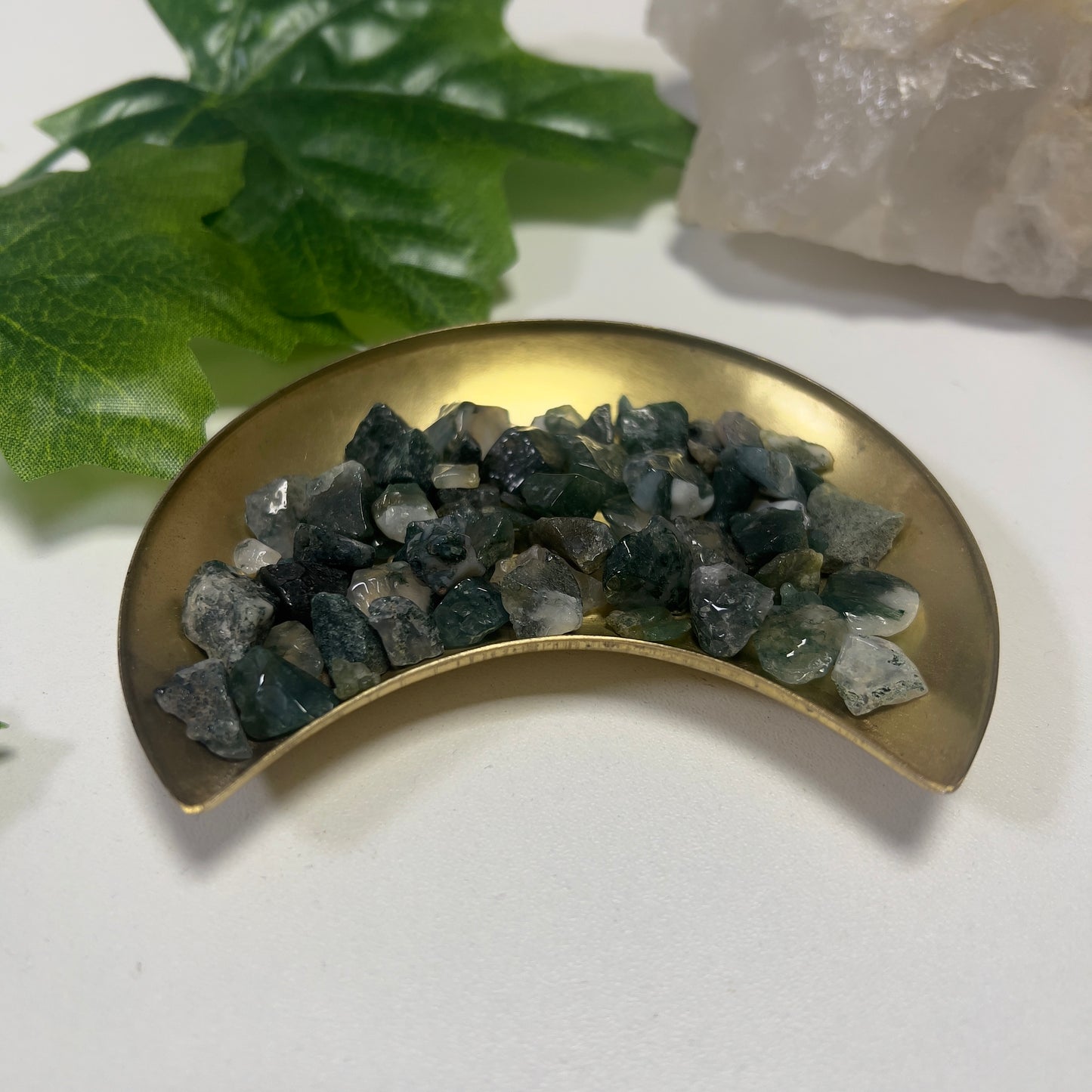 Moss Agate Chip Scoop