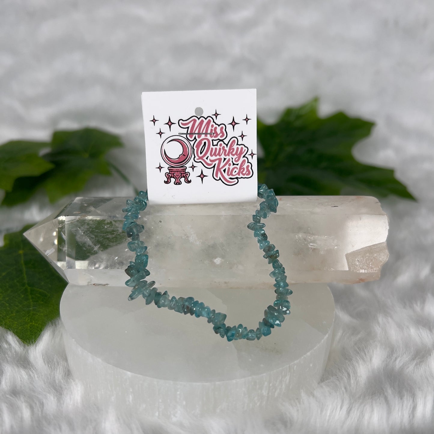 Peruvian Apatite Chip Bracelet