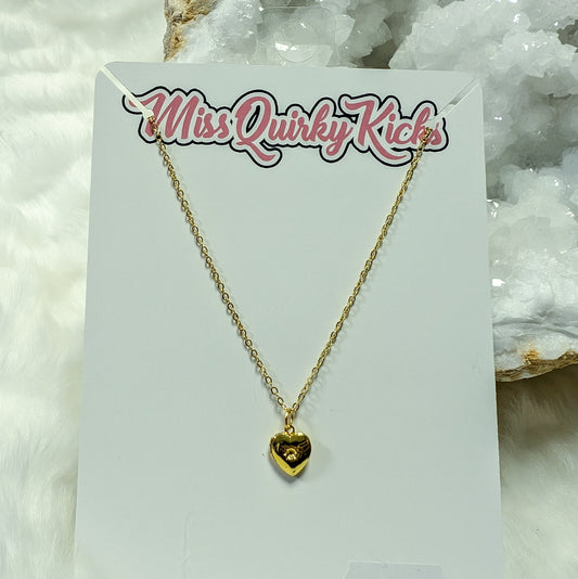 Mini Heart Locket Necklace