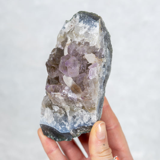 Smokey Amethyst Cluster