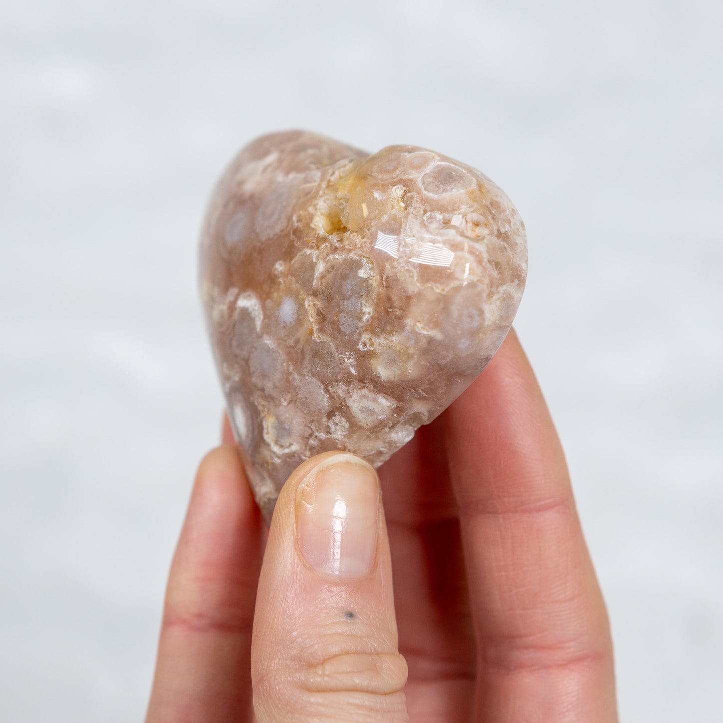 Blossom Agate Heart