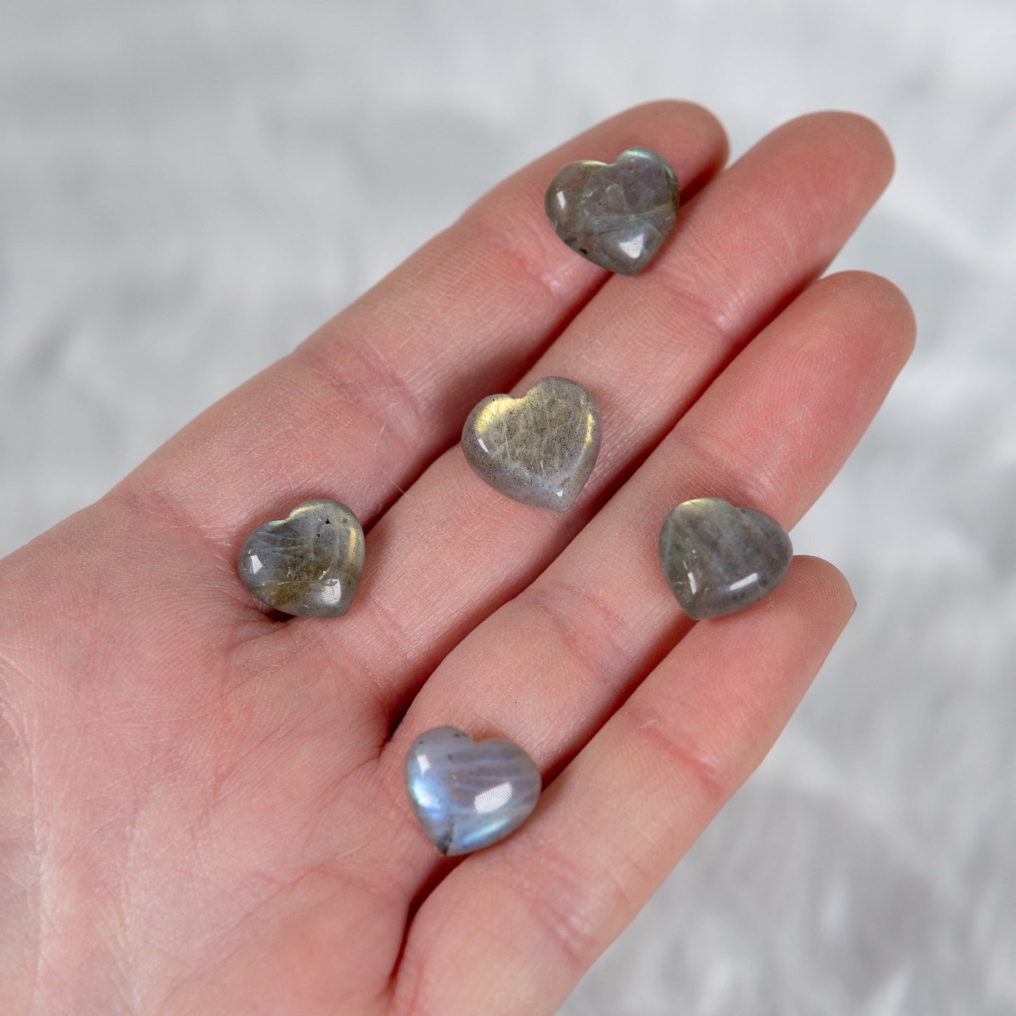 Flashy Labradorite Heart