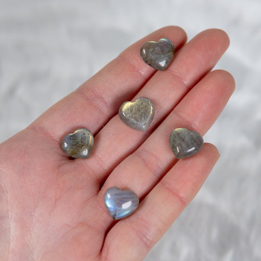 Flashy Labradorite Heart