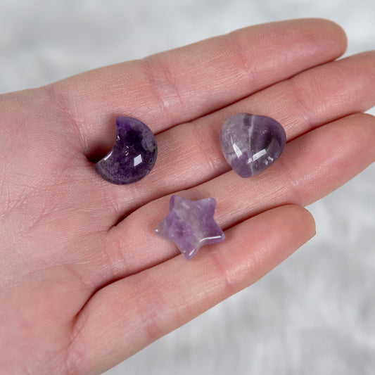 Chevron Amethyst Mini Carving