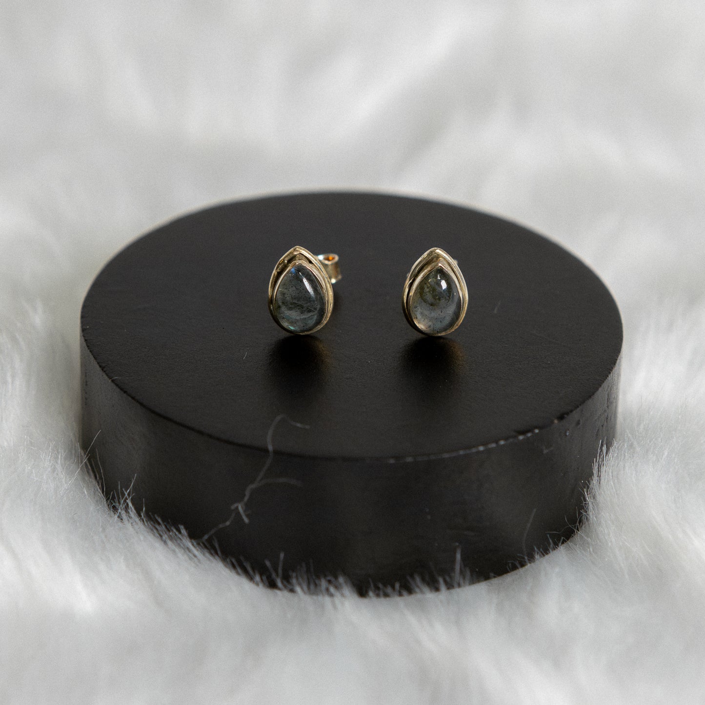 Sterling Silver Labradorite Earrings Studs