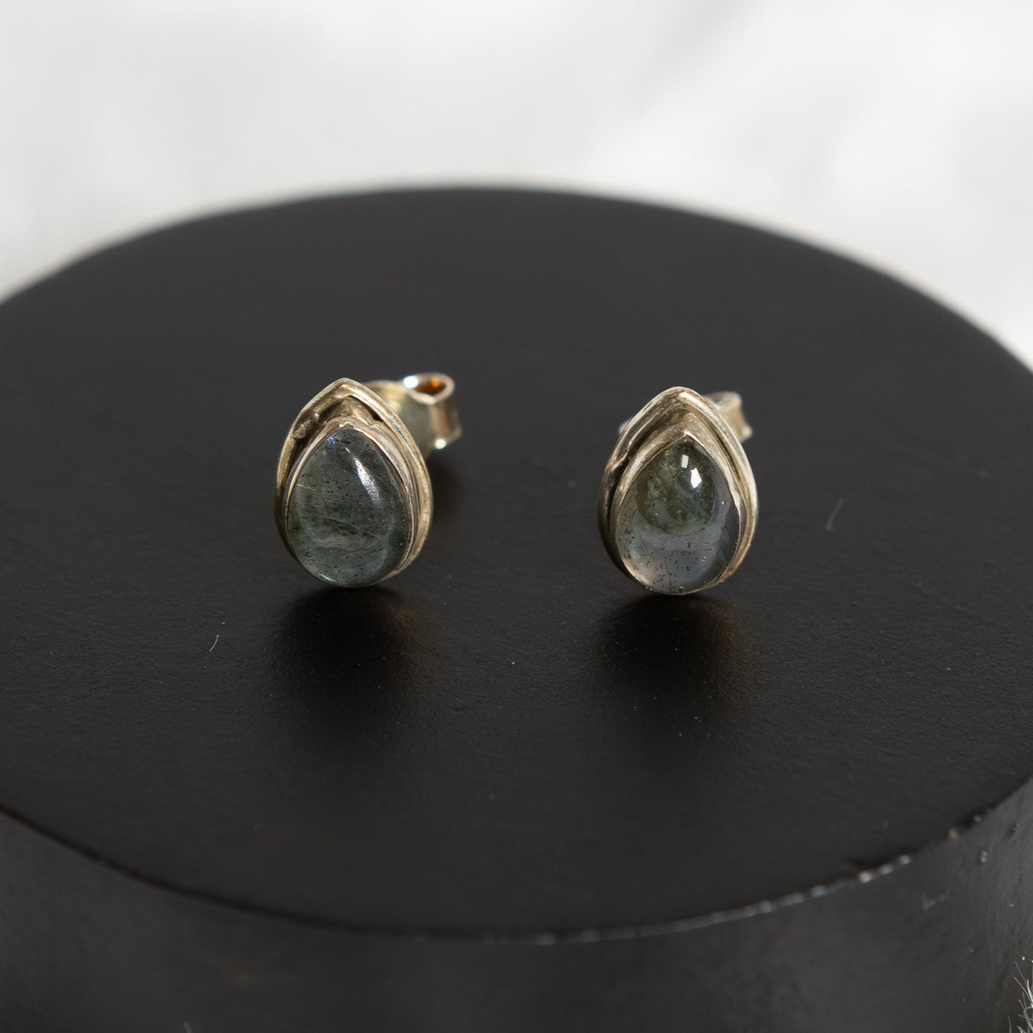 Sterling Silver Labradorite Earrings Studs