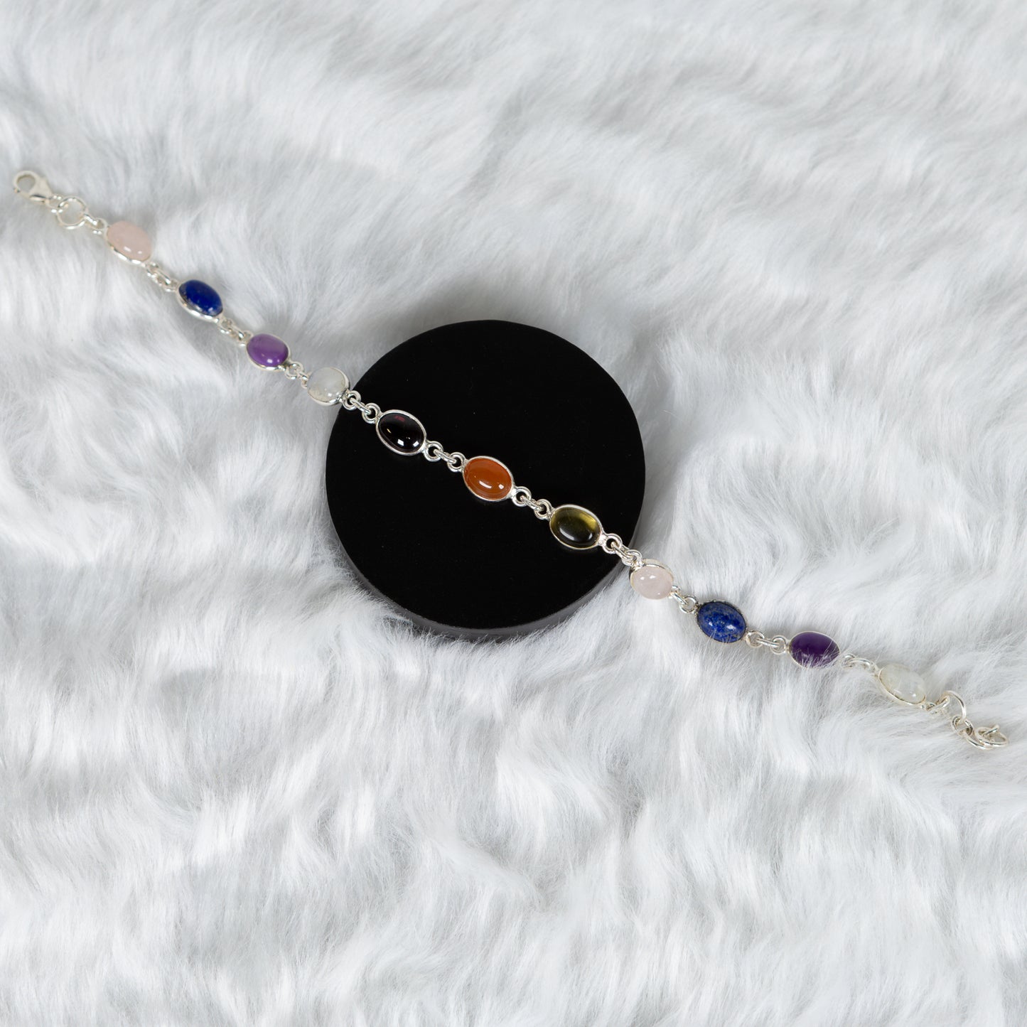 Sterling Silver Chakra Bracelet