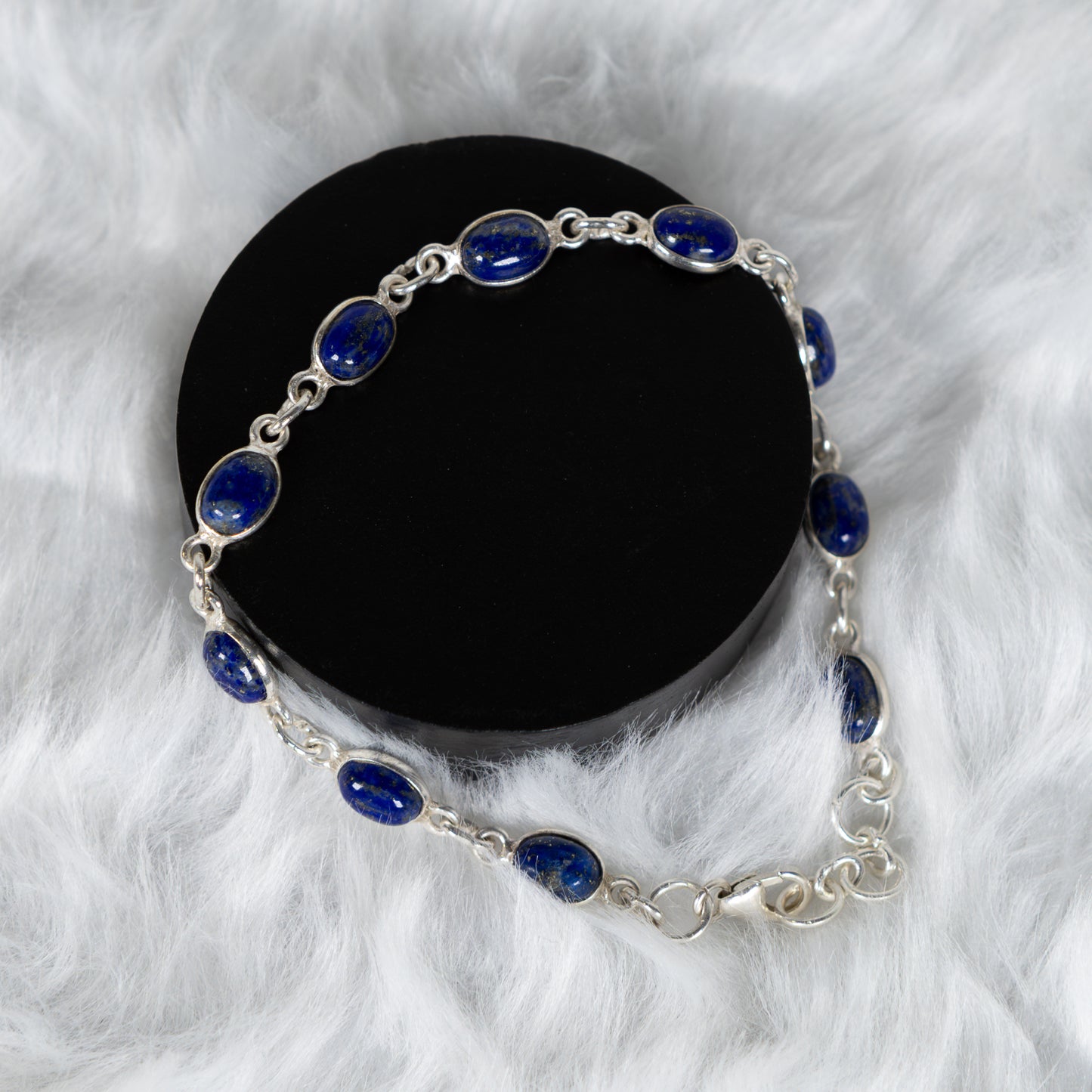 Sterling Silver Lapis Lazuli Bracelet