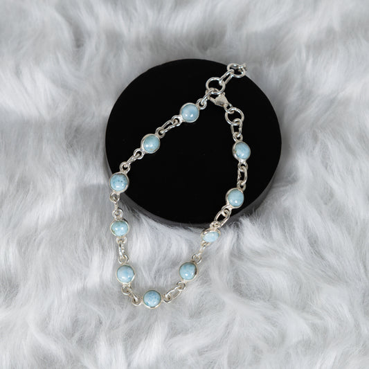 Sterling Silver Larimar Bracelet