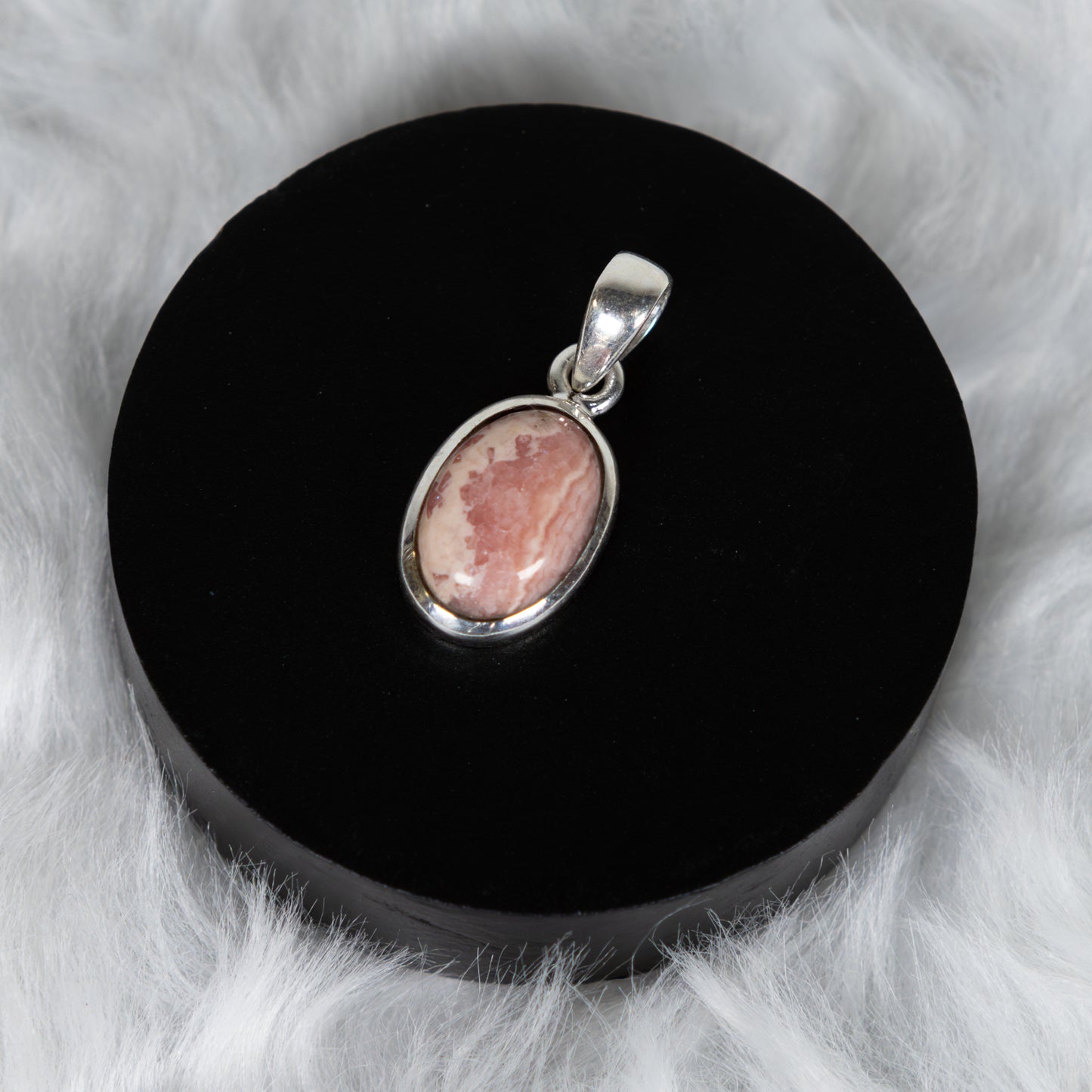 Sterling Silver Rhodochrosite Pendant