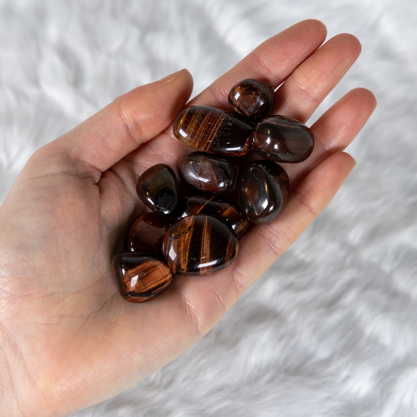 Red Tigers Eye Tumble Stone