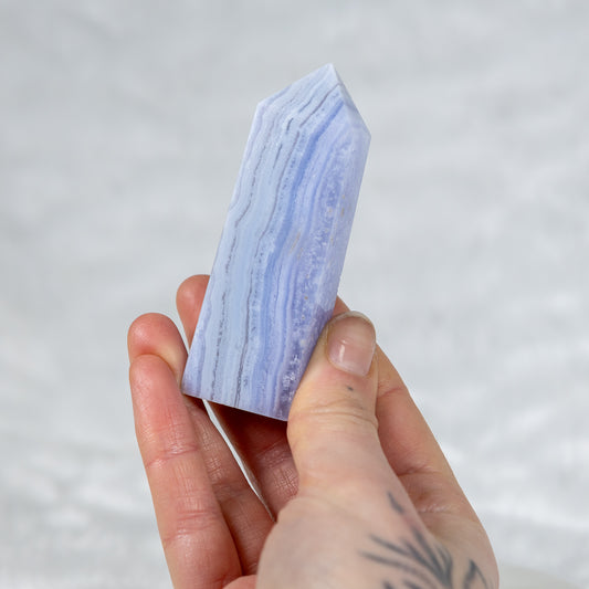 Blue Lace Agate Tower