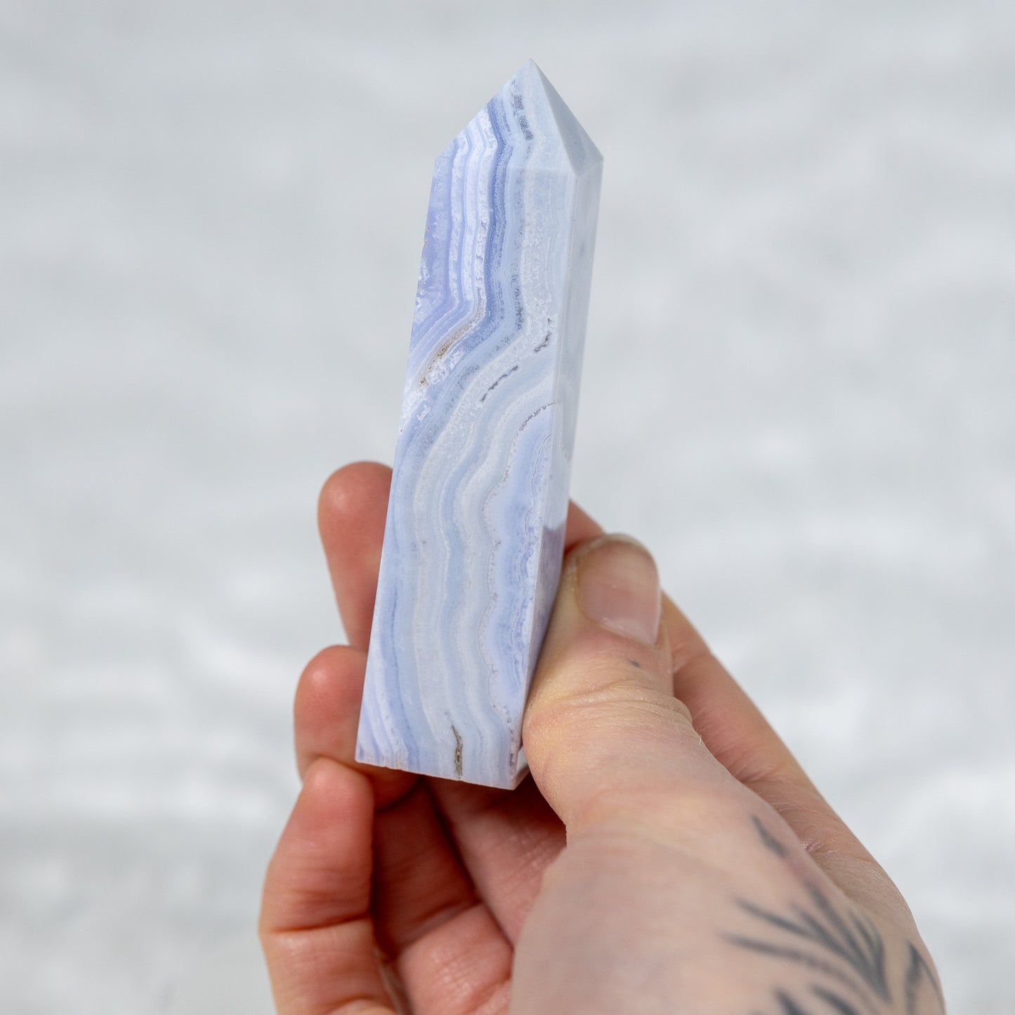 Blue Lace Agate Tower