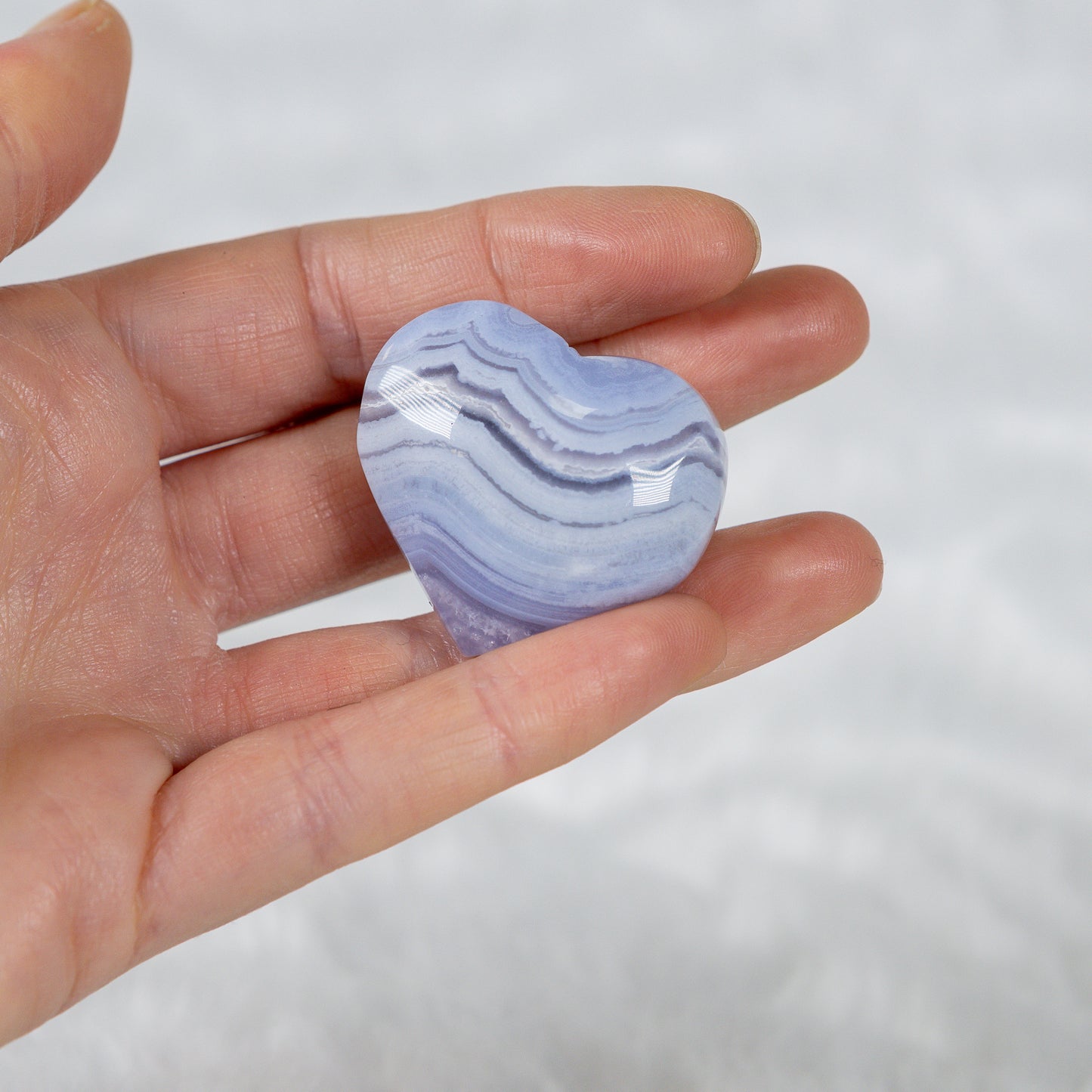 Blue Lace Agate Heart