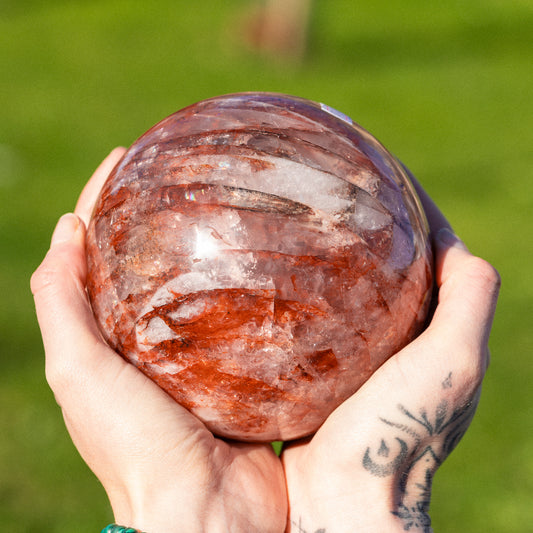 Fire Quartz Sphere