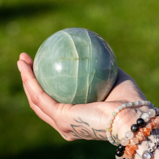 Green Moonstone Sphere