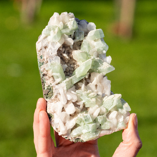 Green Apophyllite - Stilbite