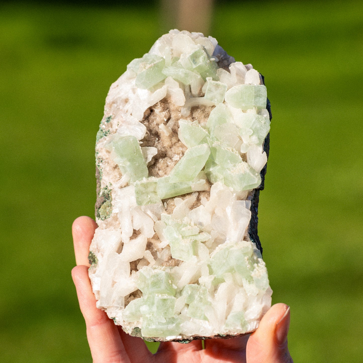 Green Apophyllite - Stilbite