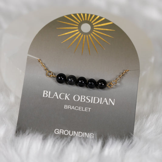 Obsidian Bracelet - Grounding