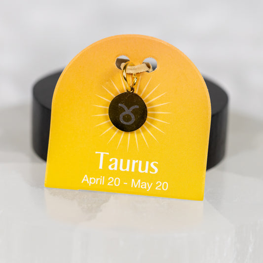 Taurus Zodiac Gold Tone Charm