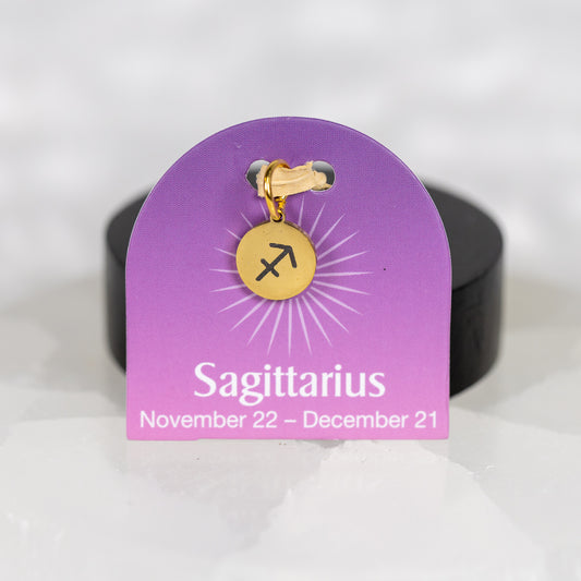 Sagittarius Zodiac Gold Tone Charm