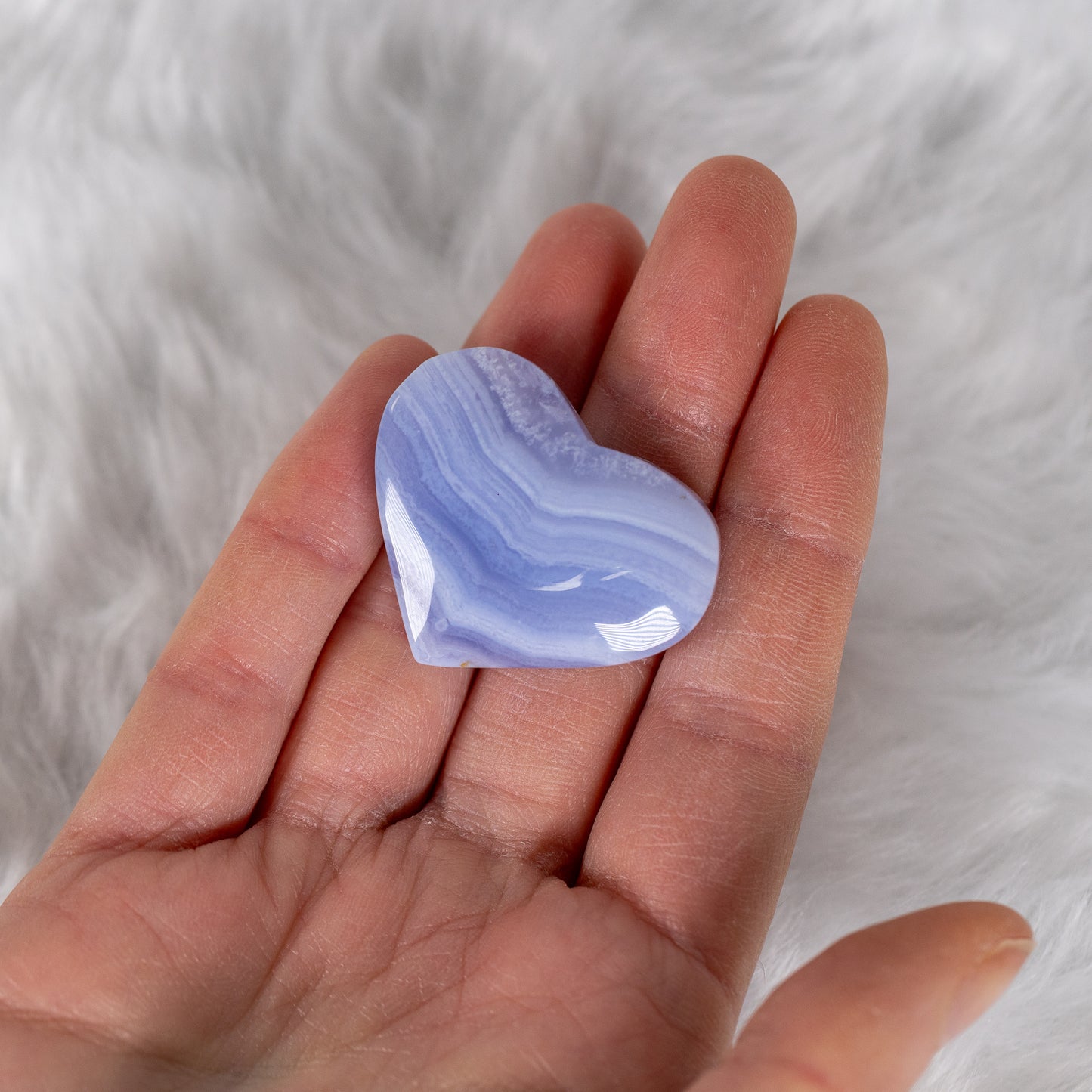 Blue Lace Agate Heart