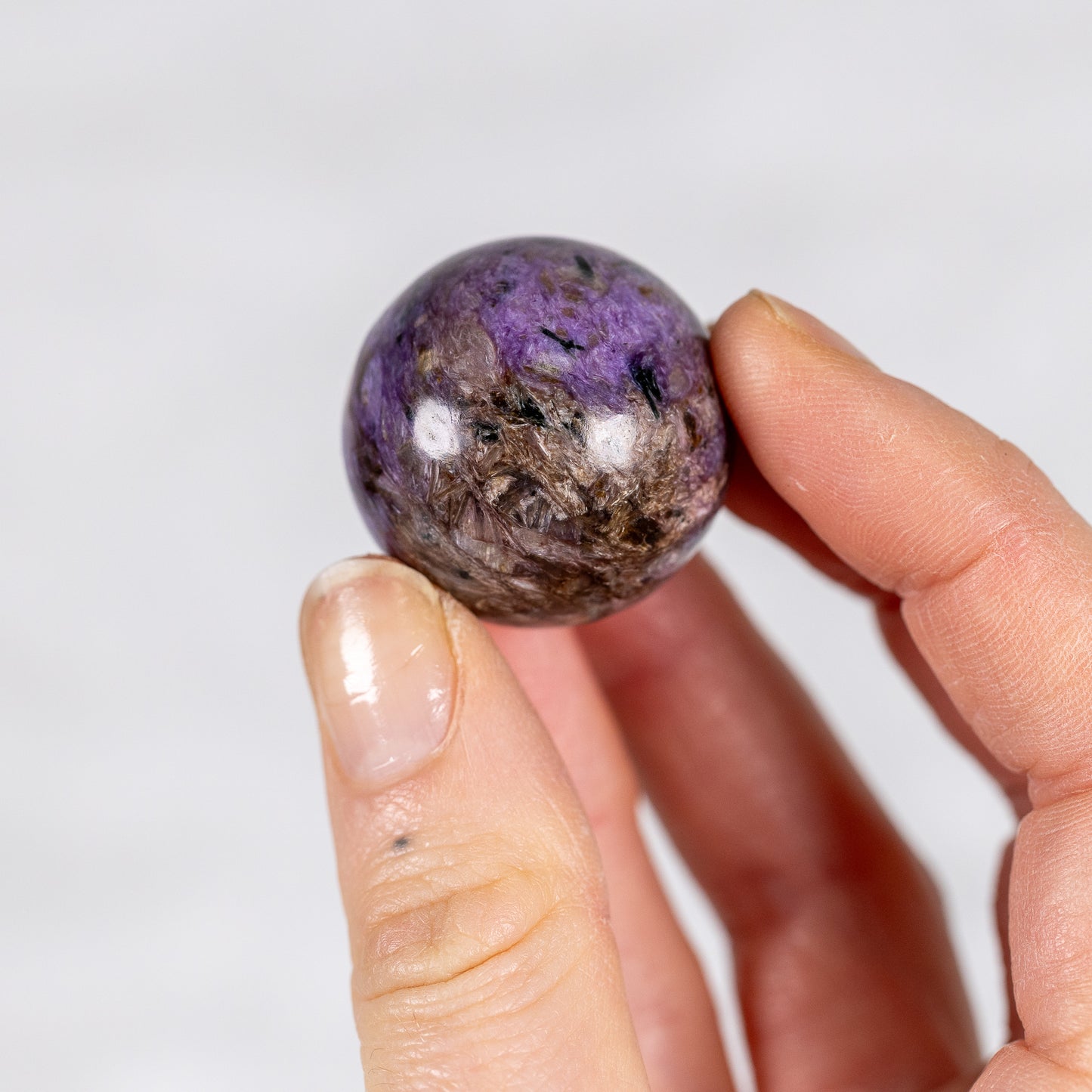 Charoite Sphere - FRIDAY