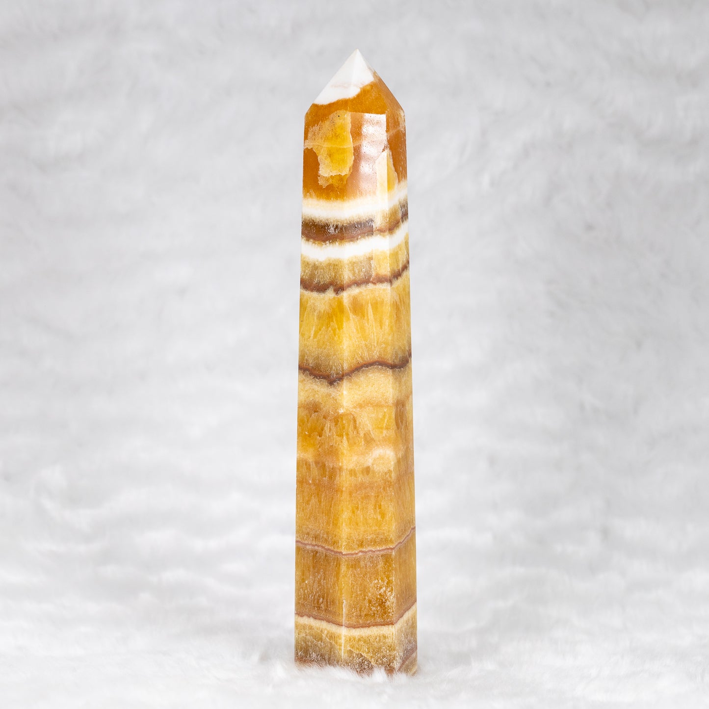 Juicy Orange Calcite Tower