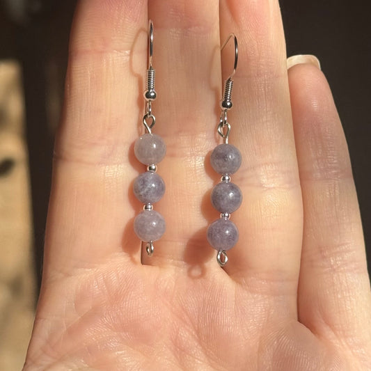 Lilac Jade Earrings