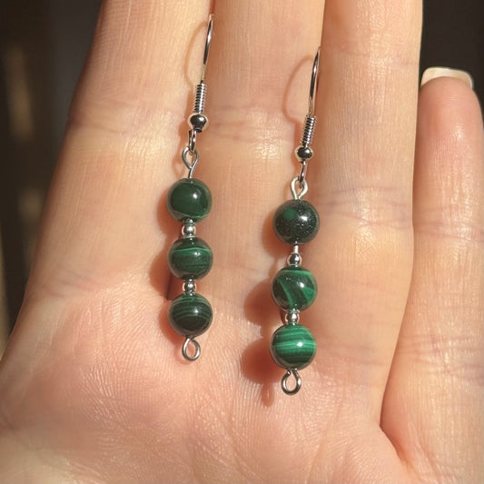 Malachite Earrings