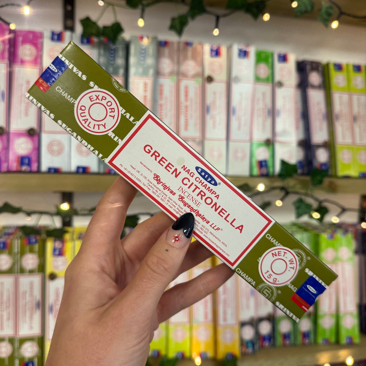 Green Citronella Satya Incense